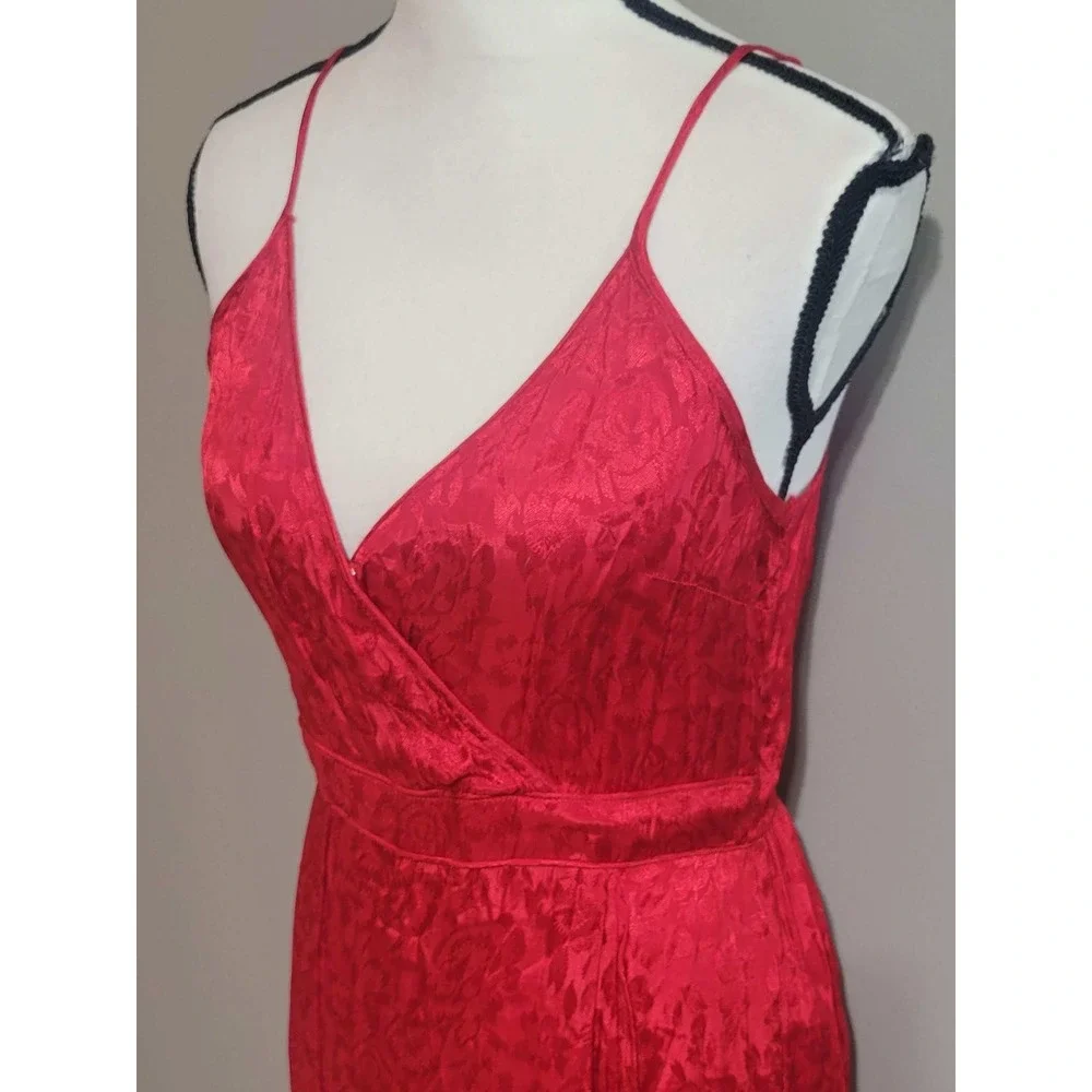 NWT Band of the Free Ruby Red Wrap Midi Dress - Picture 6 of 10